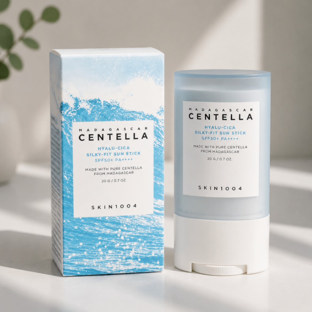 استیک ضدآفتاب اسکین ۱۰۰۴ مدل Madagascar Centella Hyalu-Cica Silky-Fit SPF 50+ وزن ۲۰ گرم