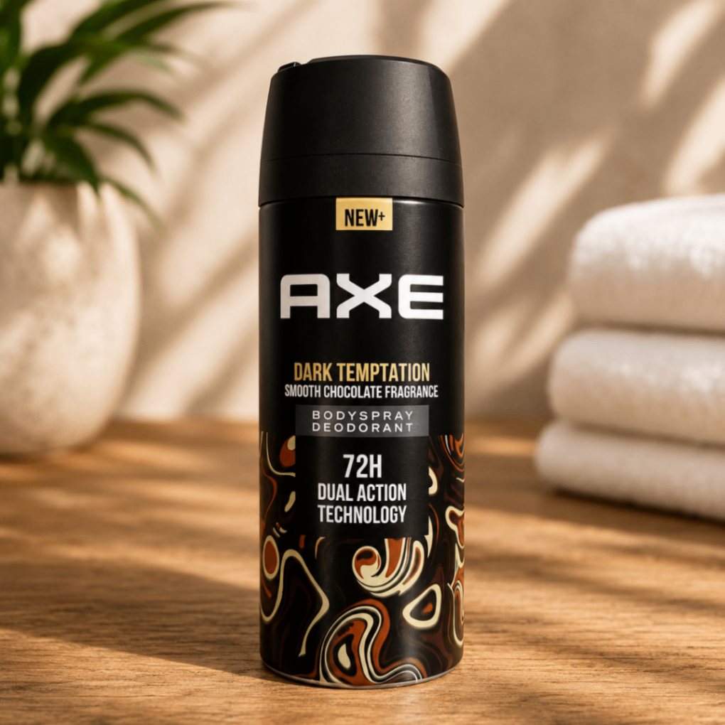 اسپری خوشبوکننده بدن مردانه Axe Dark Temptation Body Spray Deodorant رایحه شکلات تلخ حجم 150 میلی‌لیتر