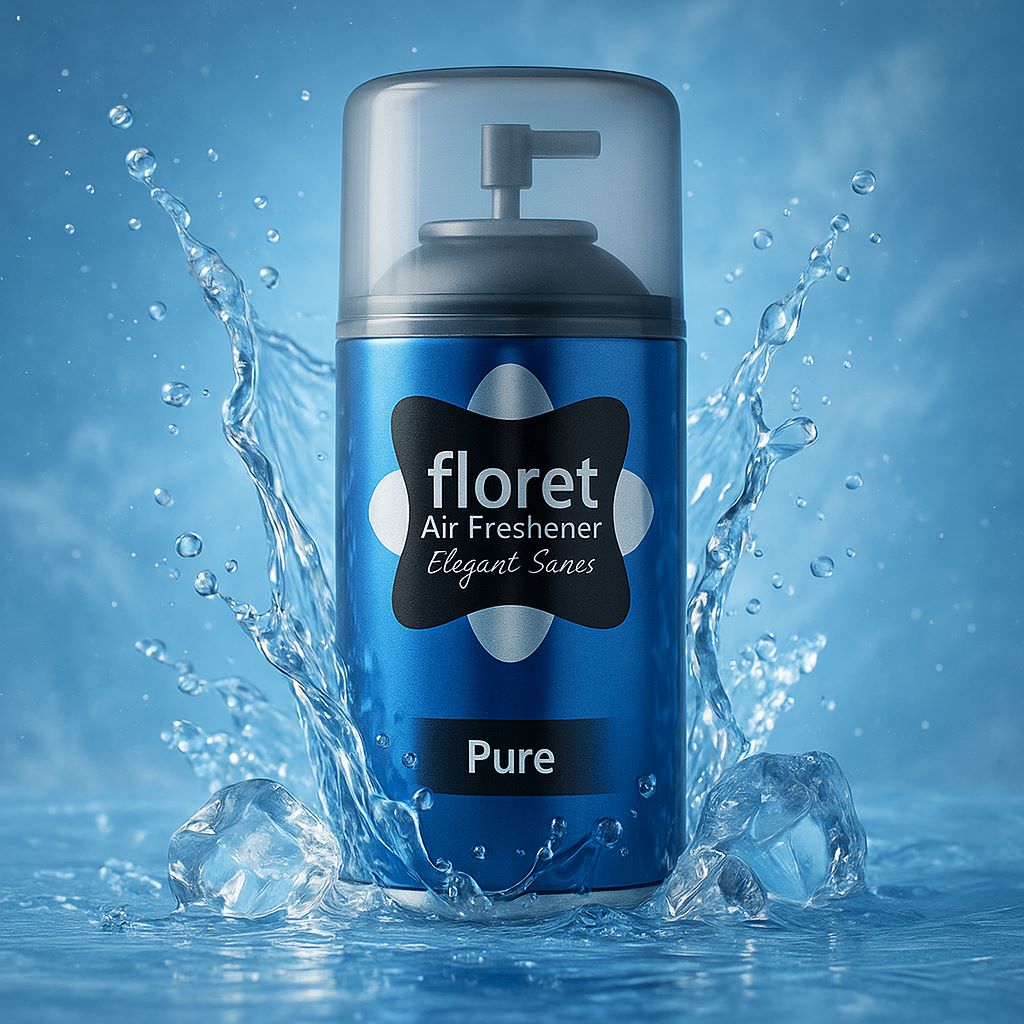 اسپری خوشبوکننده هوا FLORET (فلورت) مدل Pure Elegant Series (طیف بویایی خنک و تمیز) 250ml