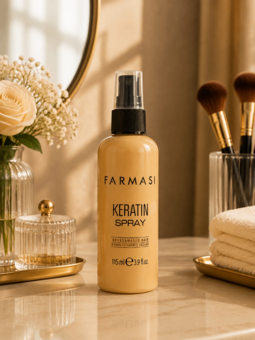 اسپری کراتین مو فارماسی مدل Keratin Spray حجم ۱۱۵ میلی‌لیتر