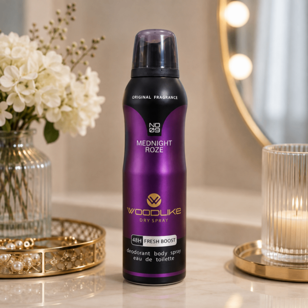 اسپری بدن وودلایک مدل Midnight Roze حجم 200 میلی لیتر