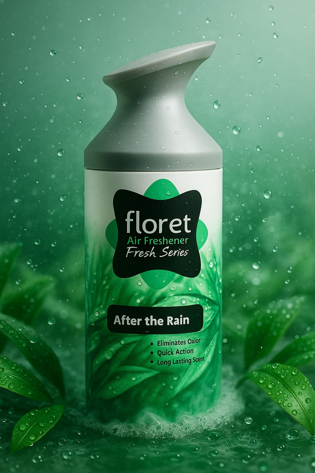 اسپری خوشبوکننده هوا تریگردار فلورت After the Rain (رایحه خنک تمیز و بارانی مناسب منزل محل کار و فضاهای بسته) 250ML