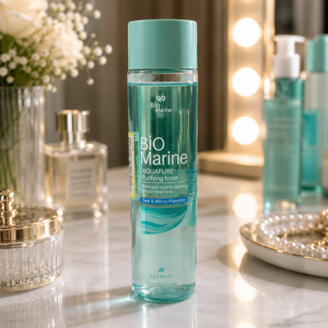 تونر پاک‌کننده و شاداب‌کننده بایو مارین Aqua Pure مناسب انواع پوست ۲۵۰ میلی‌لیتر