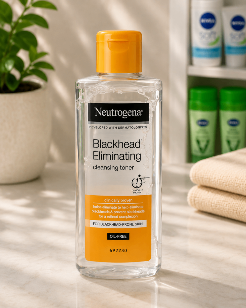 تونر پاک‌کننده و ضد جوش سرسیاه نوتروژینا Neutrogena Blackhead Eliminating Cleansing Toner – حجم ۲۰۰ میلی‌لیتر