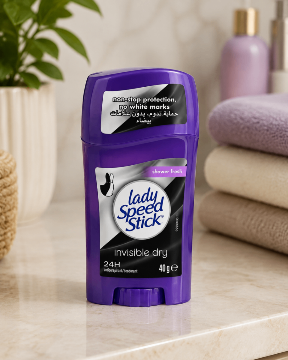دئودورانت استیک ضدتعریق لیدی اسپید استیک مدل Invisible Dry Shower Fresh حجم ۴۰ گرم