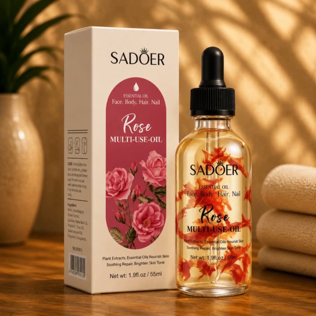 روغن چندمنظوره سادور مدل Rose Multi-Use Oil حجم 55 میلی‌لیتر