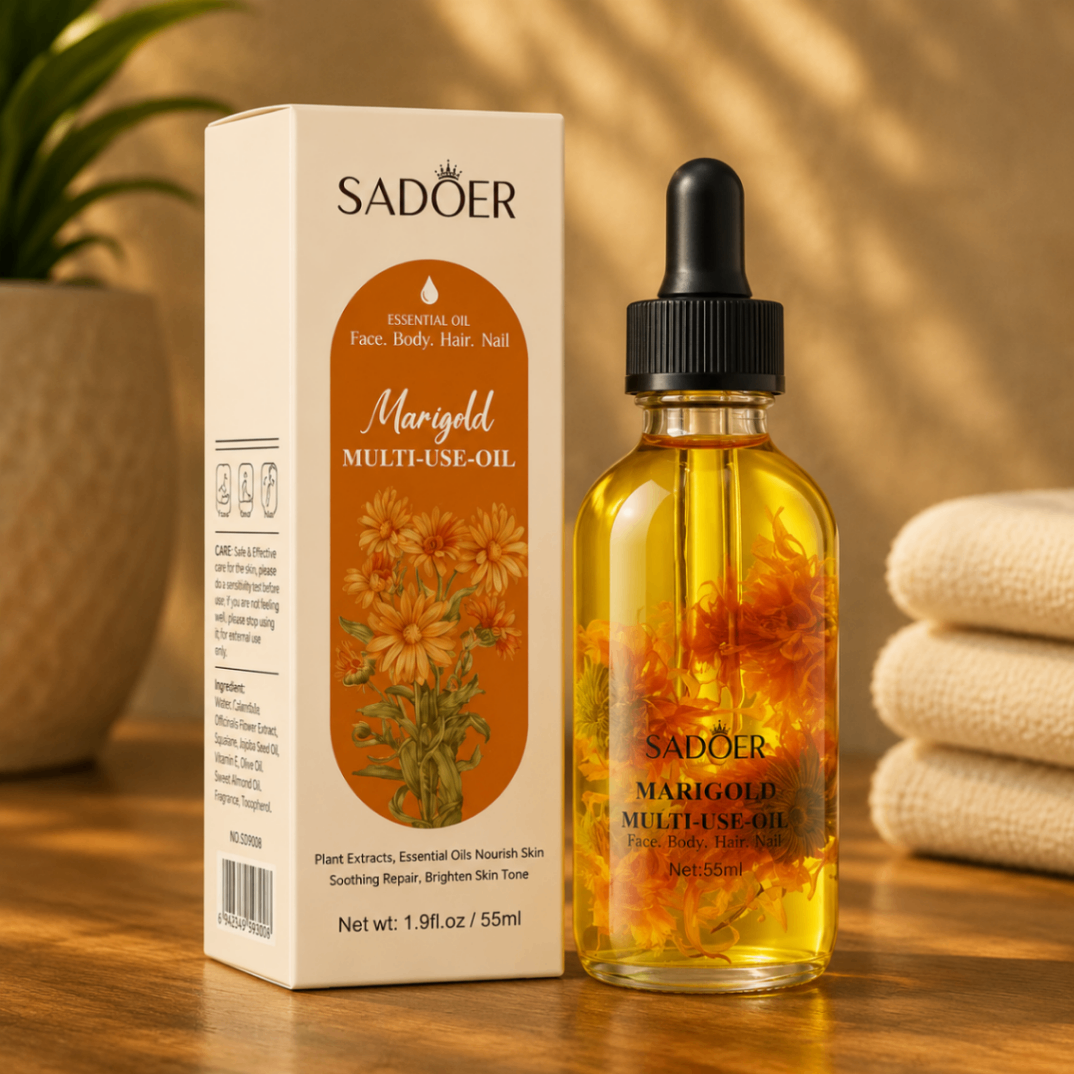 روغن چندمنظوره گل همیشه‌بهار سادور مدل Marigold Multi-Use Oil حجم 55 میلی‌لیتر
