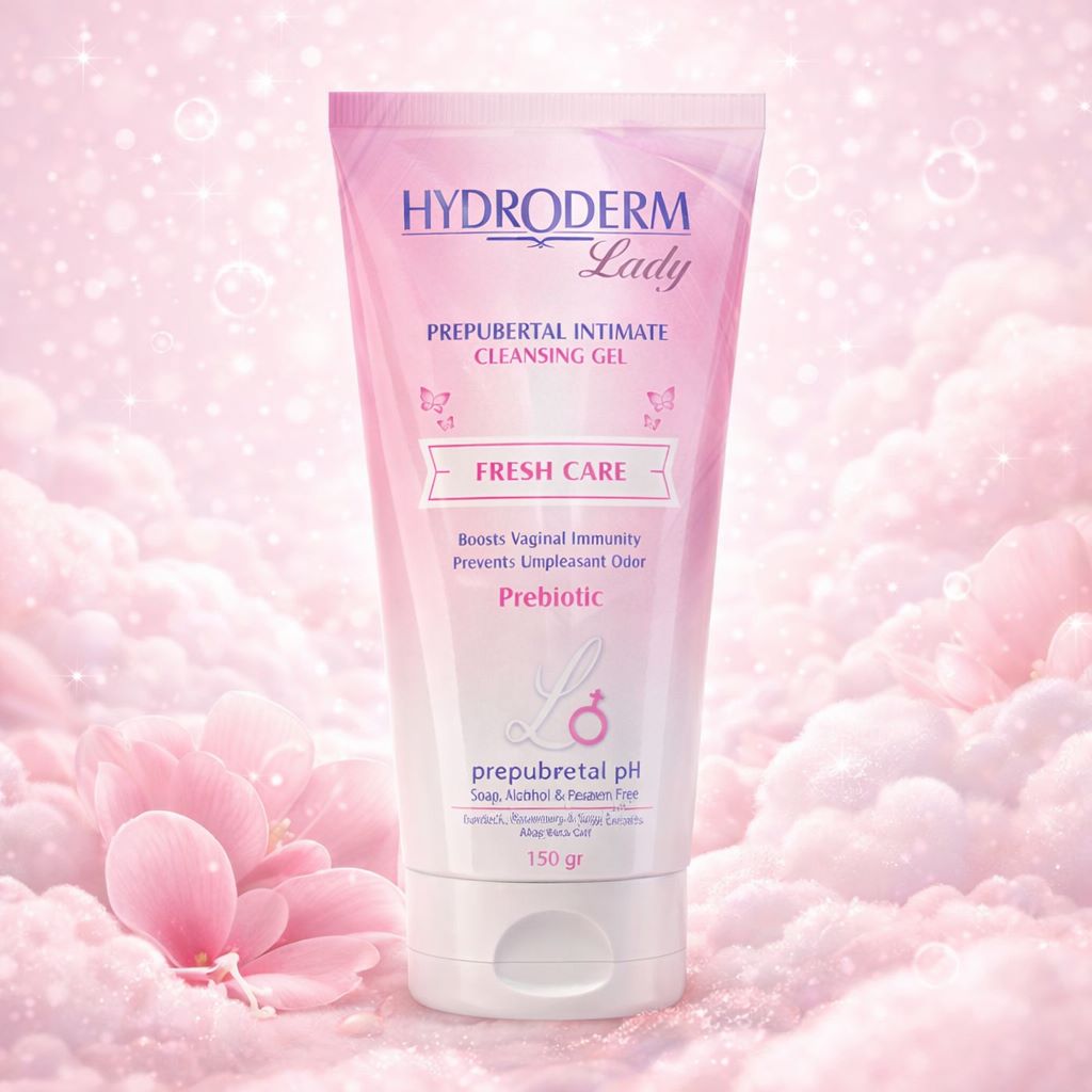 ژل بهداشتی دوشیزگان هیدرودرم HYDRODERM (رفع بوی نامطلوب و حفظ تعادل ناحیه تناسلی و تقویت فلور طبیعی) 150g - fresh care