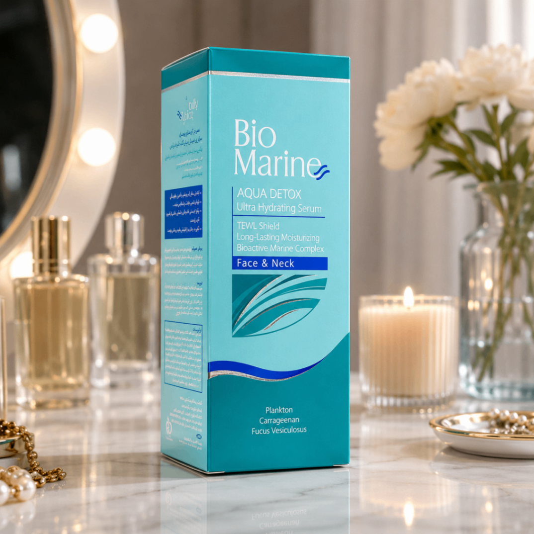 سرم آبرسان قوی پوست بایو مارین Aqua Detox Ultra Hydrating Serum حجم 30 میلی‌لیتر