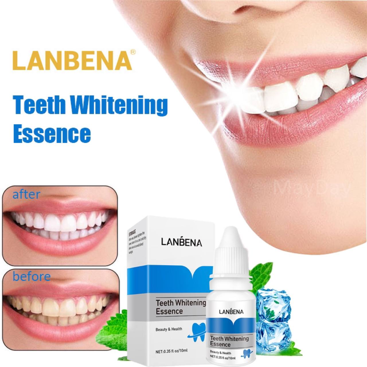 محلول سفیدکننده و جرم گیر دندان لانبنا (بلیچینگ خانگی) - 10ml