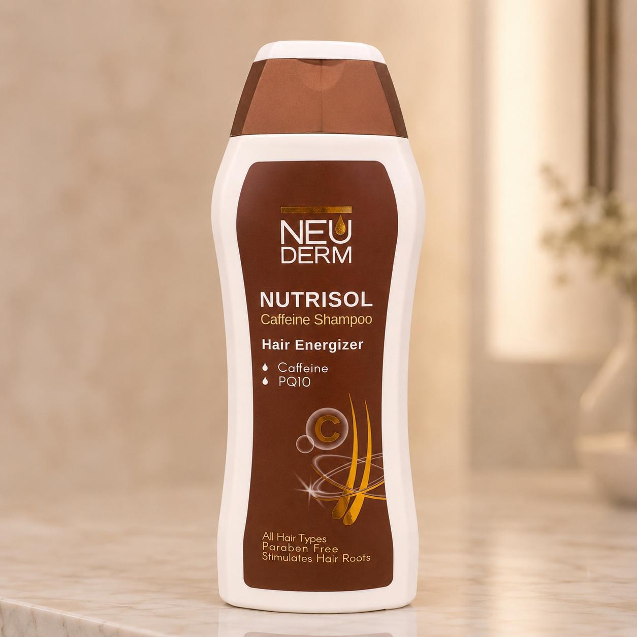 شامپو تقویتی کافئین نوتریسل نئودرم Neuderm Nutrisol Caffeine Shampoo 300ml