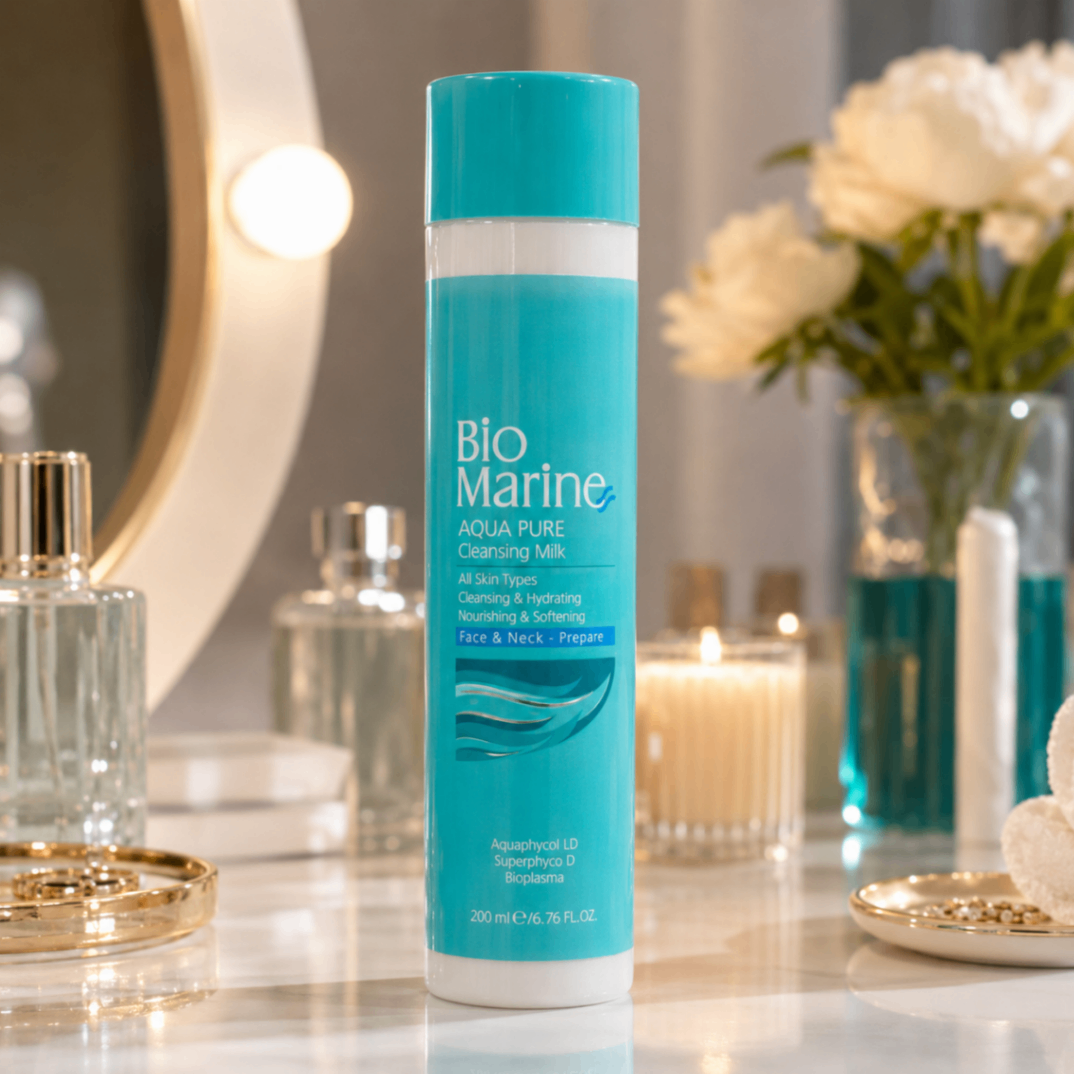 شیر پاک‌کن پاک‌کننده و آبرسان پوست Bio Marine Aqua Pure Cleansing Milk حجم 200 میلی‌لیتر