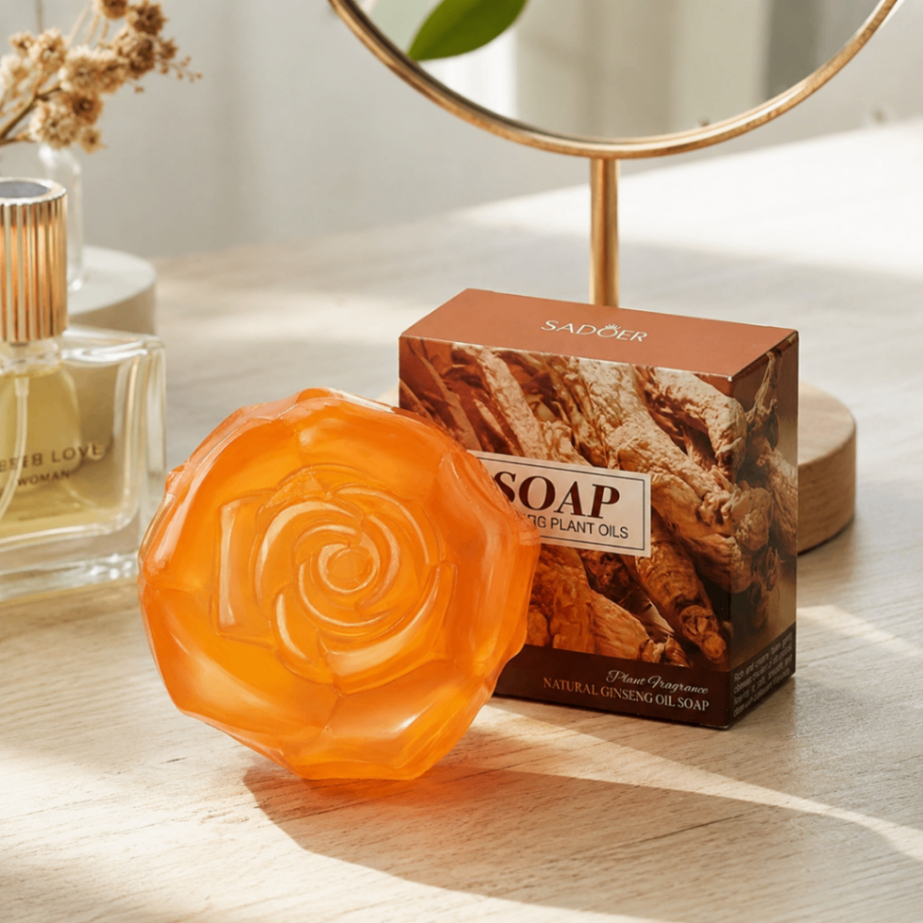 صابون جینسینگ سادور مدل Natural Ginseng Oil Soap وزن ۱۰۰ گرم