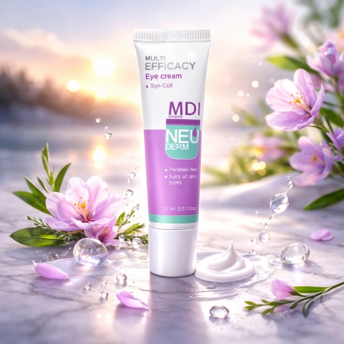 کرم دور چشم ضد چروک Multi Efficacy نئودرم (NEUDERM) (رفع تیرگی و پف تقویت کلاژن سازی با Syn-Coll آبرسان و سفت کننده پوست اطراف چشم) 15ML
