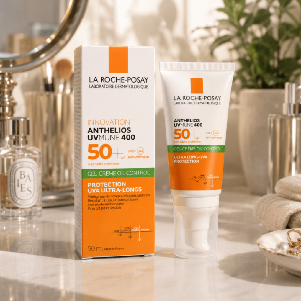 ضدآفتاب ژل کرم کنترل‌کننده چربی لاروش پوزای Anthelios UVMune 400 Oil Control SPF50+ حجم ۵۰ میلی‌لیتر