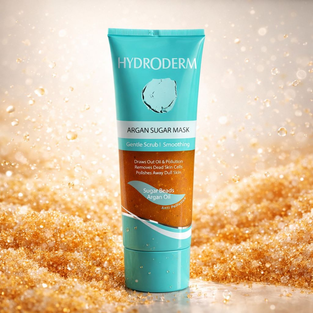 ماسک شکری صورت حاوی روغن آرگان هیدرودرم Hydroderm (لایه‌بردار ملایم، پاک‌کننده عمیق، نرم‌کننده و شفاف‌کننده پوست)100ml