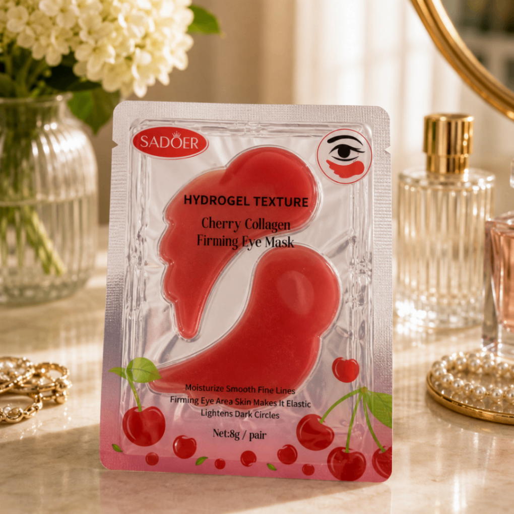 ماسک هیدروژلی دور چشم سادور مدل Cherry Collagen Firming Eye Mask