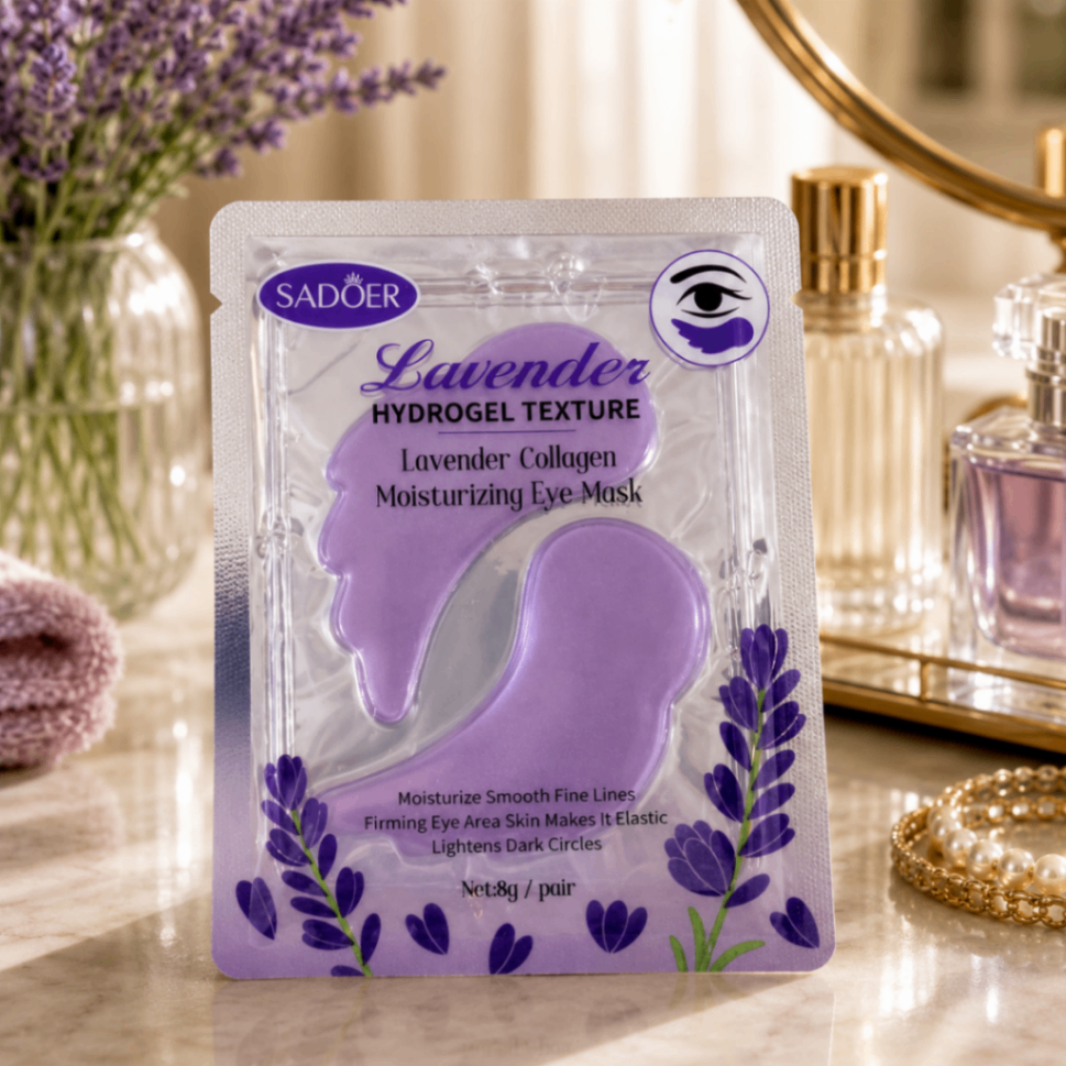 ماسک هیدروژلی دور چشم سادور مدل Lavender Collagen Moisturizing Eye Mask