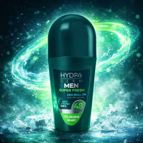 رولان ضد تعریق 48 ساعته آقایان Super Fresh هیدرودرم Hydroderm (خنک کننده کنترل تعریق طولانی مدت رایحه مردانه تمیز و انرژی‌بخش) 50ml