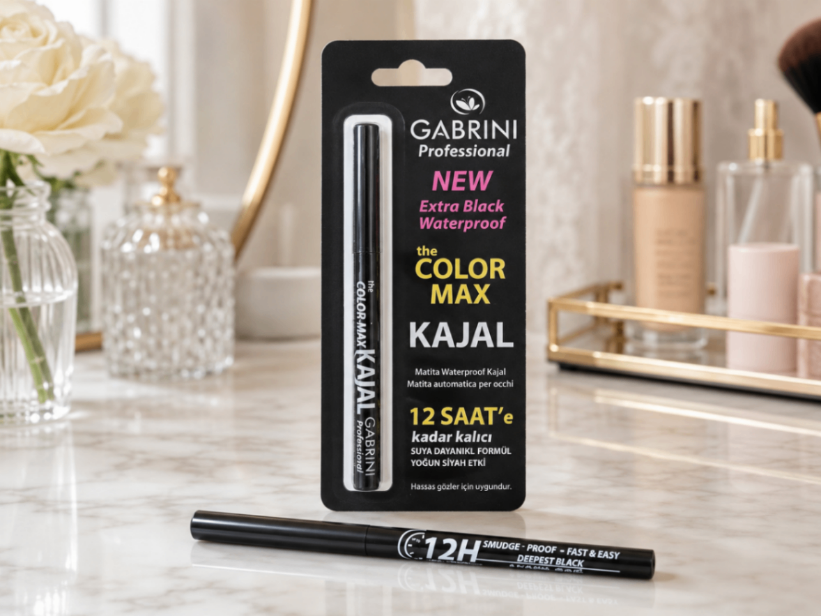 مداد چشم مشکی ضدآب گابرینی مدل The Color Max Kajal شماره 006