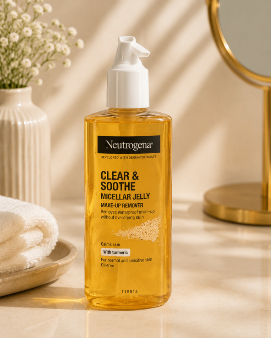 میسلار ژلی پاک‌کننده آرایش نوتروژینا Neutrogena Clear & Soothe Micellar Jelly Makeup Remover حجم ۲۰۰ میلی‌لیتر