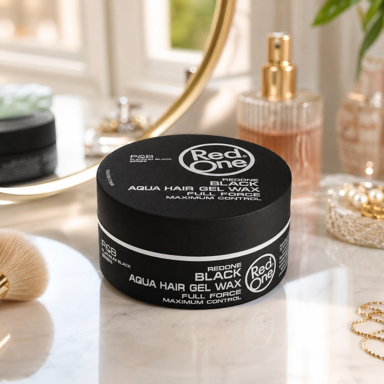 واکس ژل مو ردوان مدل Black Aqua Hair Gel Wax با کنترل حداکثری - استایل خشک و نیمه براق