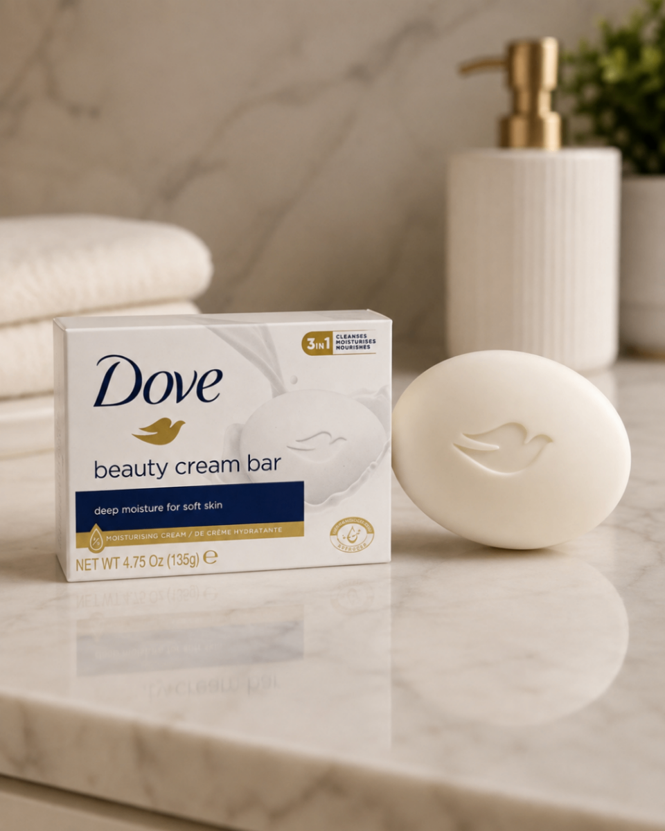 پن کرمی مرطوب‌کننده داو مدل Beauty Cream Bar وزن ۱۳۵ گرم