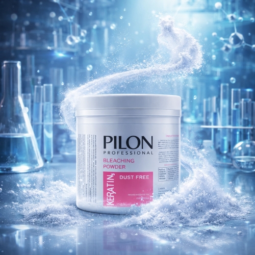 پودر دکلره سفید پیلون Pilon (روشن‌کنندگی یکنواخت بدون غبار کاهش خشکی و آسیب مناسب پایه‌سازی حرفه‌ای) 500g