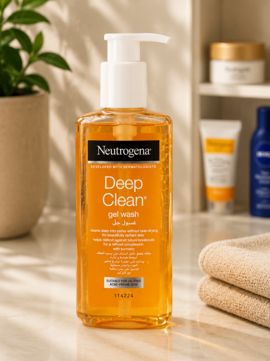 ژل شست‌وشوی صورت نوتروژینا Neutrogena Deep Clean Gel Wash – پاک‌کننده عمقی منافذ پوست – حجم ۲۰۰ میلی‌لیتر