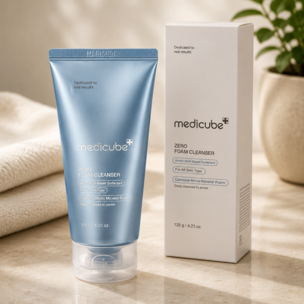 ژل شوینده صورت Medicube Zero Foam Cleanser – پاک‌کننده عمیق منافذ با عصاره‌های گیاهی – وزن ۱۲۰ گرم