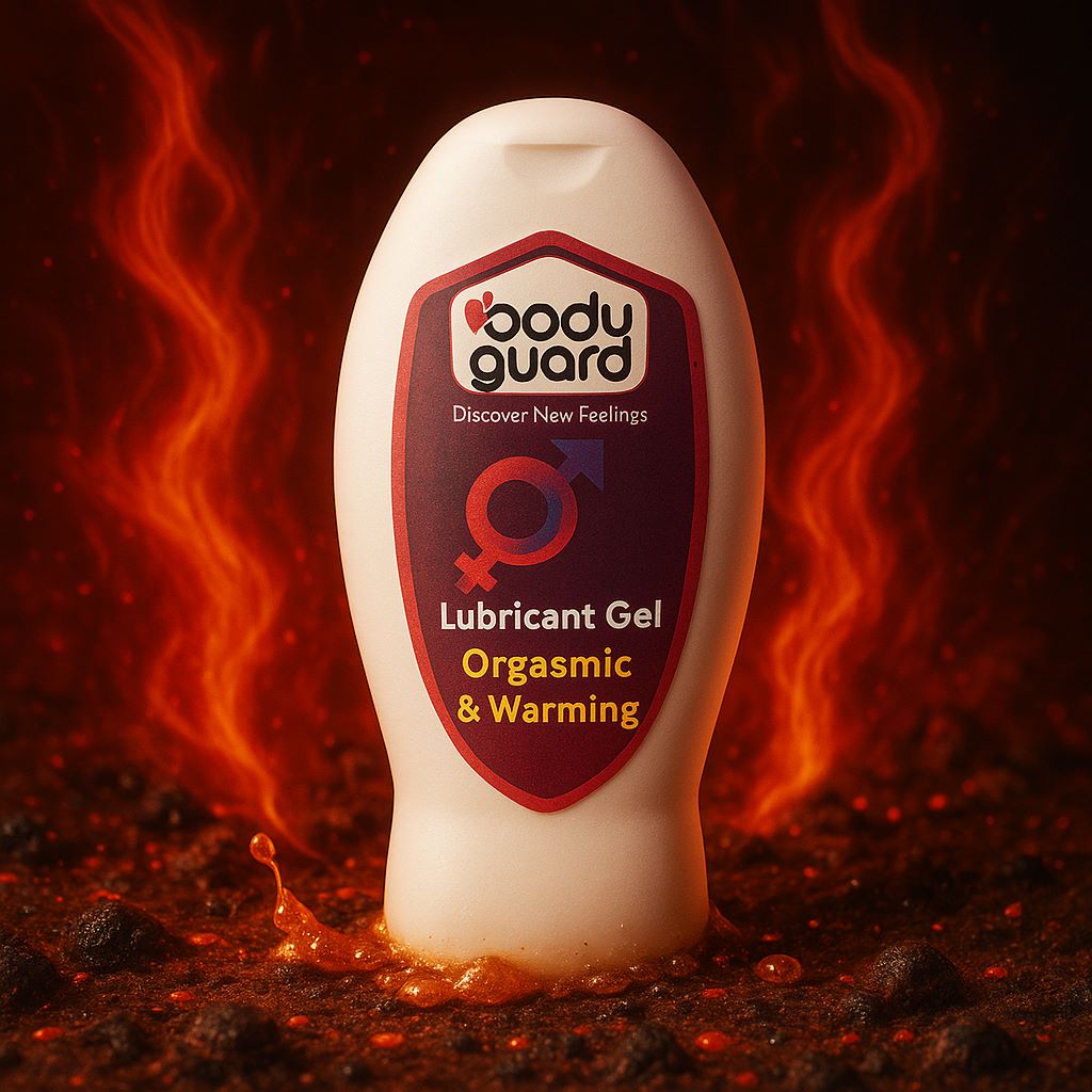 ژل لوبریکانت بادی‌گارد (Bodyguard) مدل Orgasmic & Warming (افزایش لغزندگی و گرمای طبیعی) 100ml