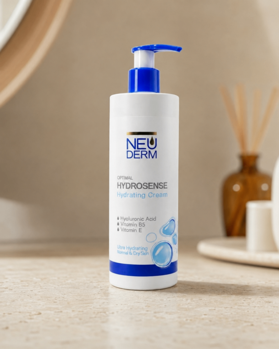 کرم آبرسان پمپی نئودرم مدل Optimal Hydrosense حجم ۴۵۰ میلی‌لیتر