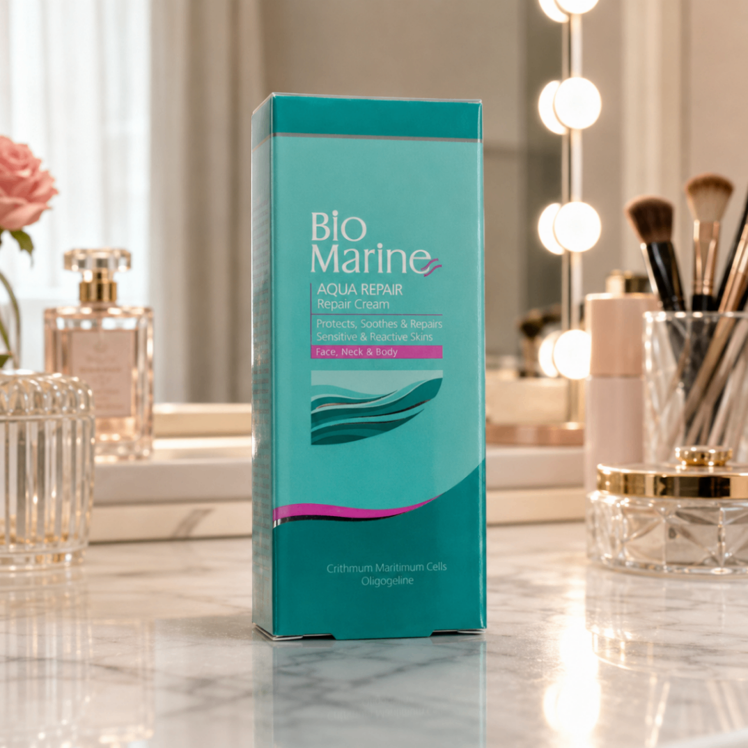کرم بازسازی کننده پوست بیومارین Aqua Repair حجم 30 میلی‌لیتر