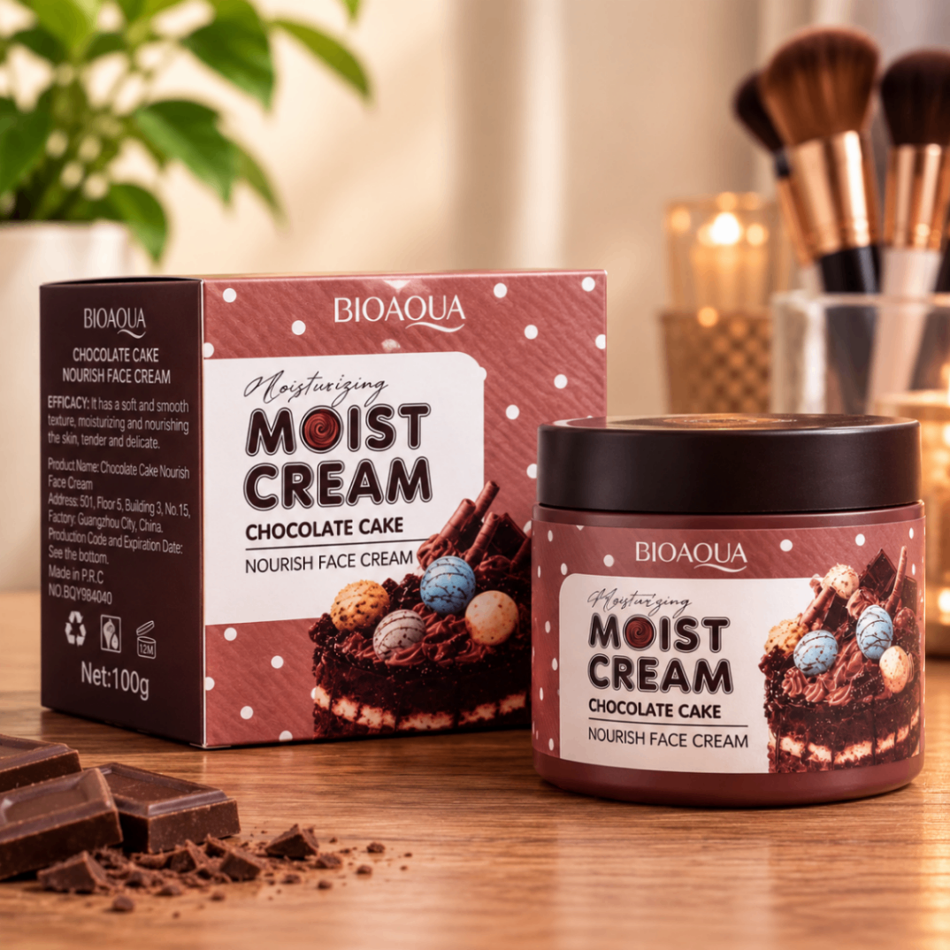 کرم مرطوب‌کننده صورت بیوآکوا مدل Chocolate Cake Moist Cream