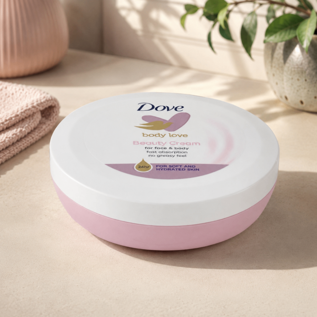 کرم مرطوب‌کننده صورت و بدن داو مدل Body Love Beauty Cream حجم ۱۵۰ میلی‌لیتر