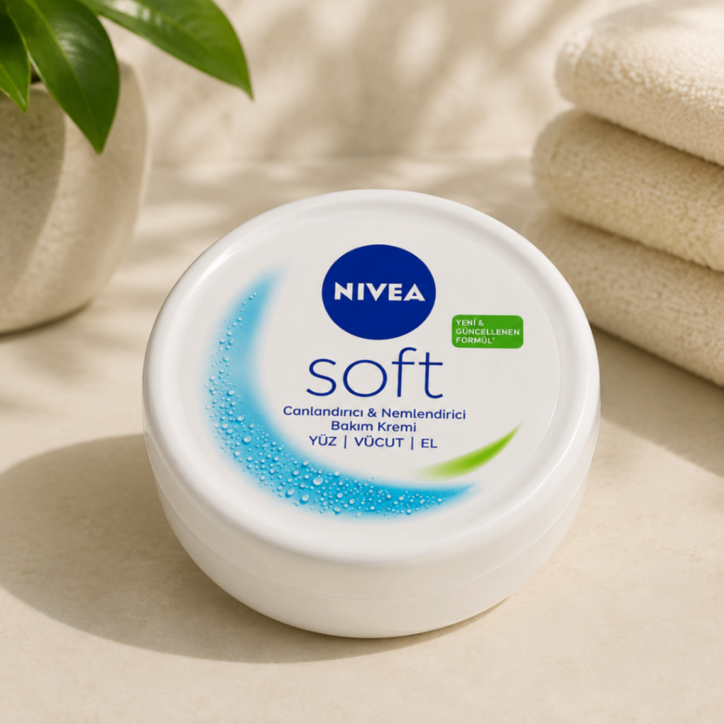 کرم مرطوب‌کننده و احیاکننده نیوآ سافت (NIVEA Soft Moisturizing Cream) – حجم ۲۰۰ میلی‌لیتر