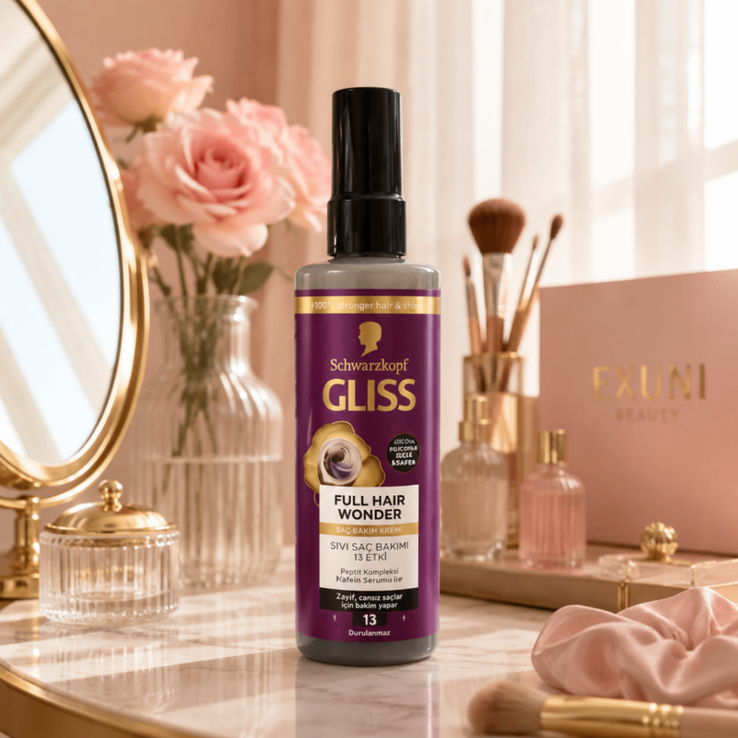 اسپری دوفاز تقویت‌کننده شوارتسکف Gliss Full Hair Wonder حاوی کافئین و پپتید حجم ۲۰۰ میلی‌لیتر