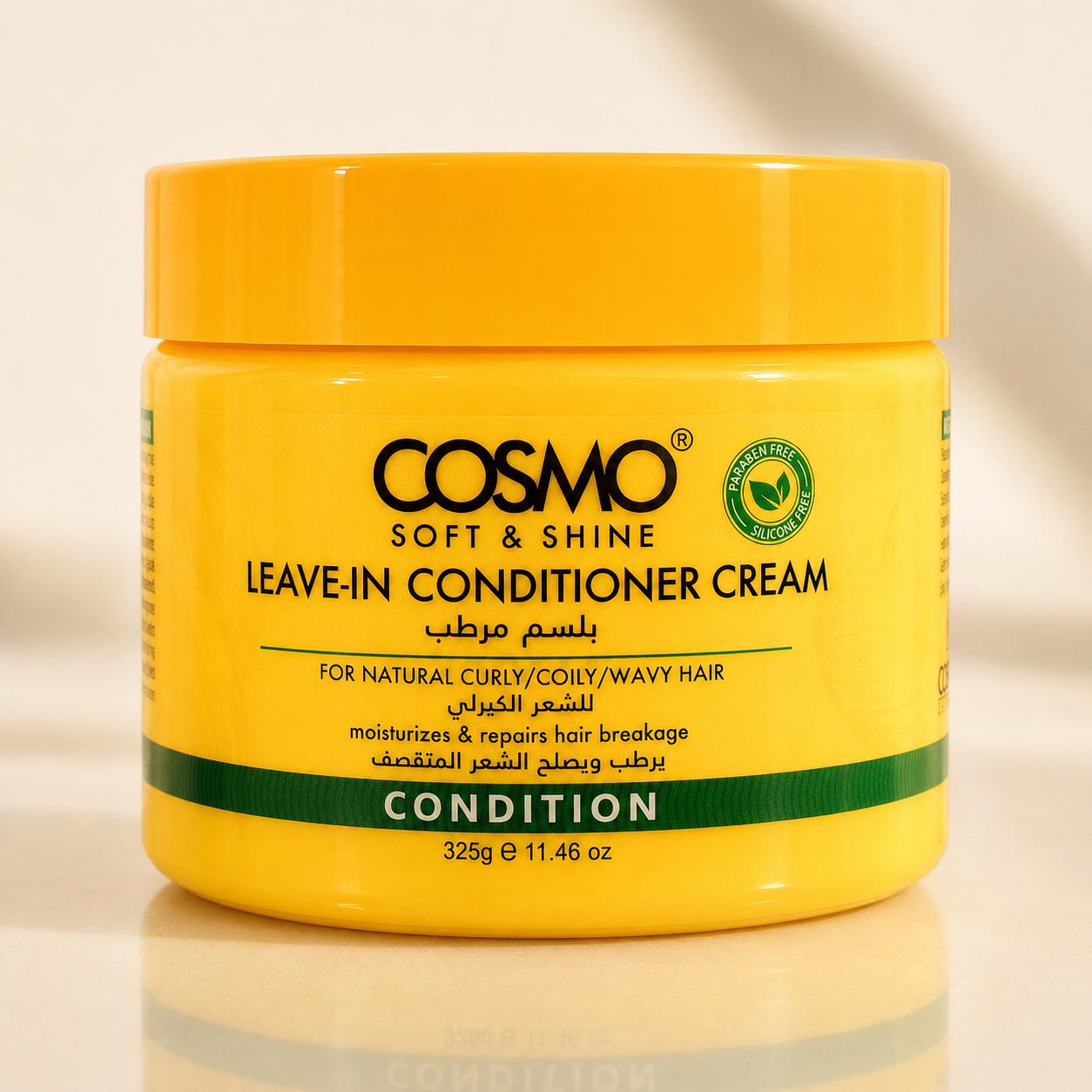 کرم نرم‌کننده مو کاسمو مدل Soft & Shine Leave-In Conditioner Cream
