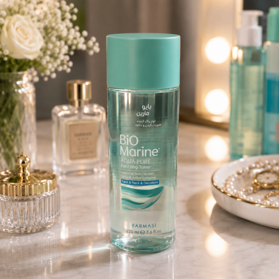 کرم پاک‌کننده آرایش چشم و صورت دوفاز بایو مارین Aqua Pure