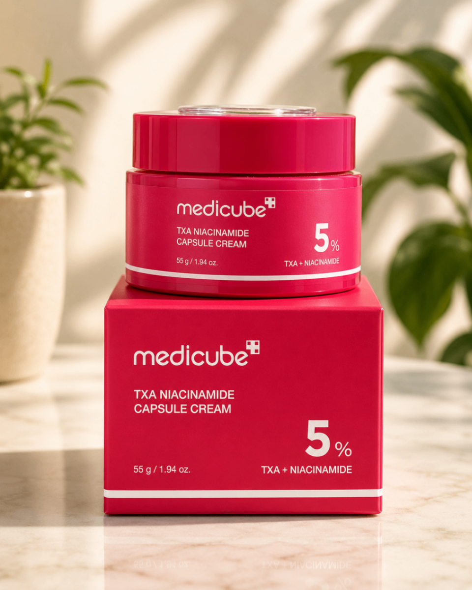 کرم کپسولی روشن‌کننده TXA + نیاسینامید مدیکیوب Medicube TXA Niacinamide Capsule Cream 5%