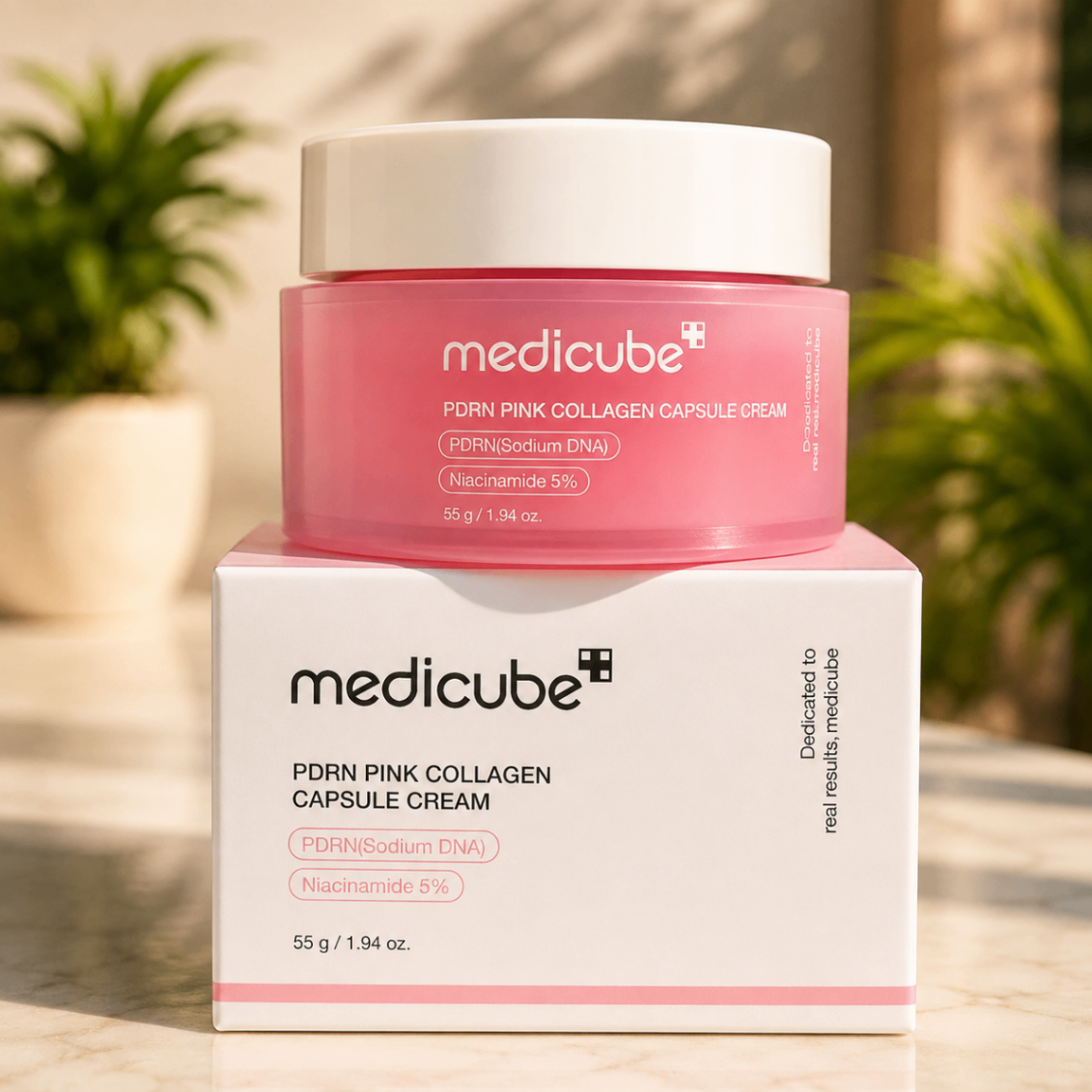 کرم کپسولی کلاژن صورتی PDRN مدیکیوب Medicube PDRN Pink Collagen Capsule Cream