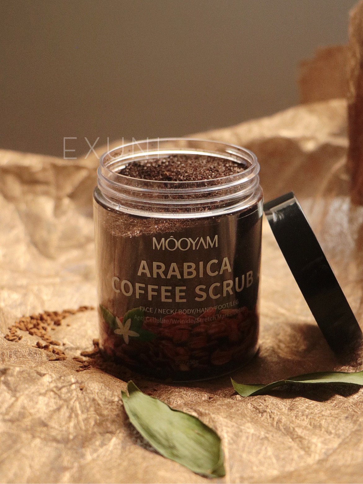 اسکراب صورت و بدن قهوه عربیکا مویام - 250g