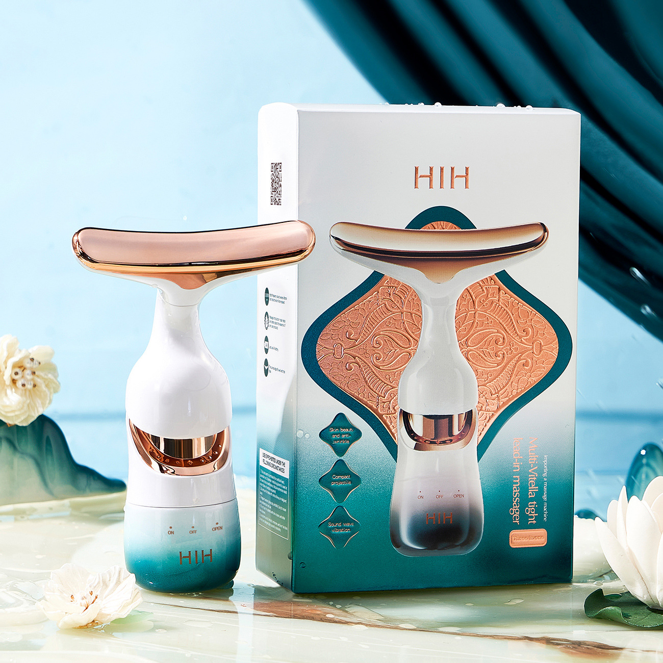 ماساژور لیفت و سفت کننده صورت و گردن ویبراتور HIH
