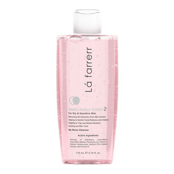تونر مولتی اکتیو 2 پوست خشک و حساس لافارر - 170ml