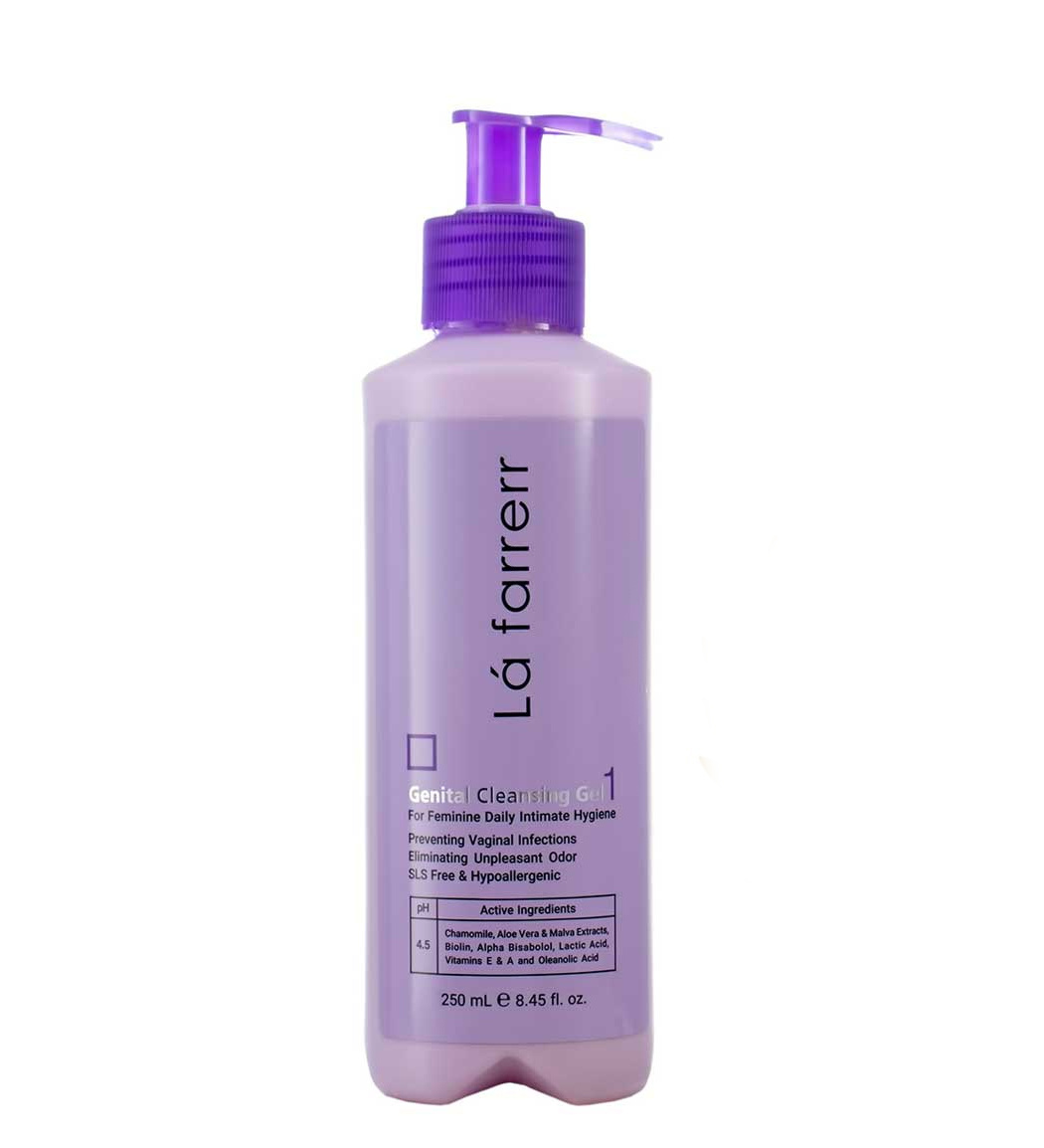 ژل شستشو بهداشتی پمپی بانوان و دوشیزگان شماره 1 لافارر - 250ml