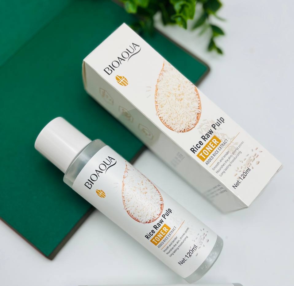 تونر روشن کننده و کنترل منافذ عصاره برنج بیوآکوا - 120ml