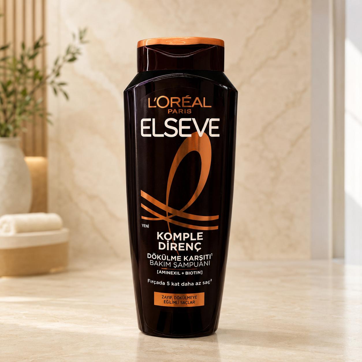 شامپو لورآل پاریس ضد ریزش ناشی از شکنندگی موELSEVE Komple Direnç 400ml