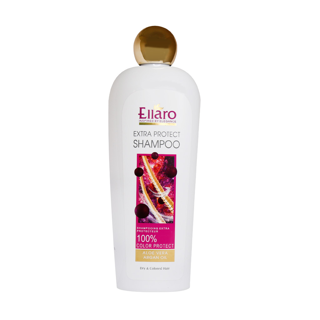 شامپو موهای خشک و رنگ شده Extra Protect روغن آرگان و آلوئه ورا الارو - 450ml