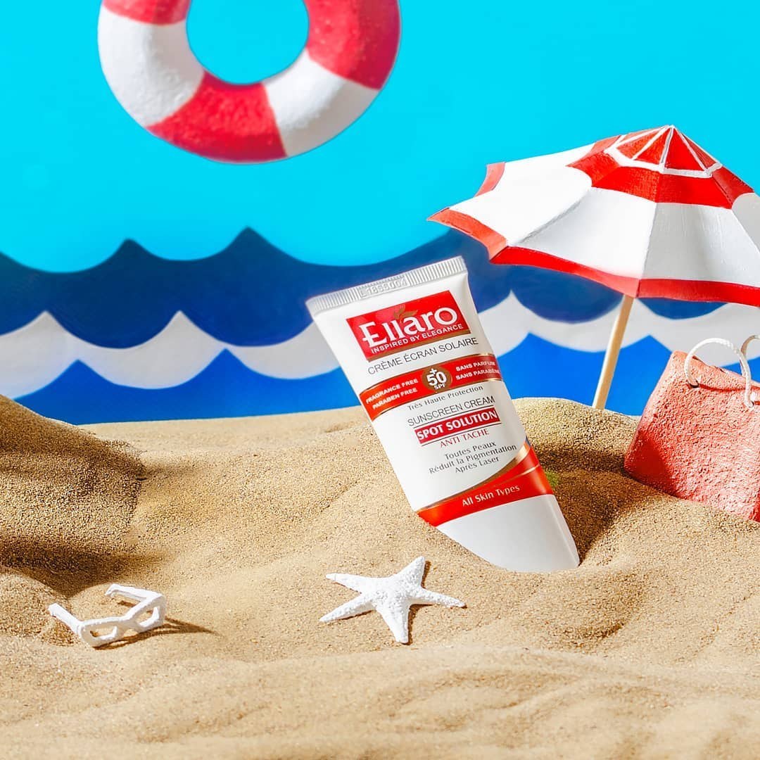 کرم ضد آفتاب SPF50 ضدلک انواع پوست Spot Solution الارو - 40ml