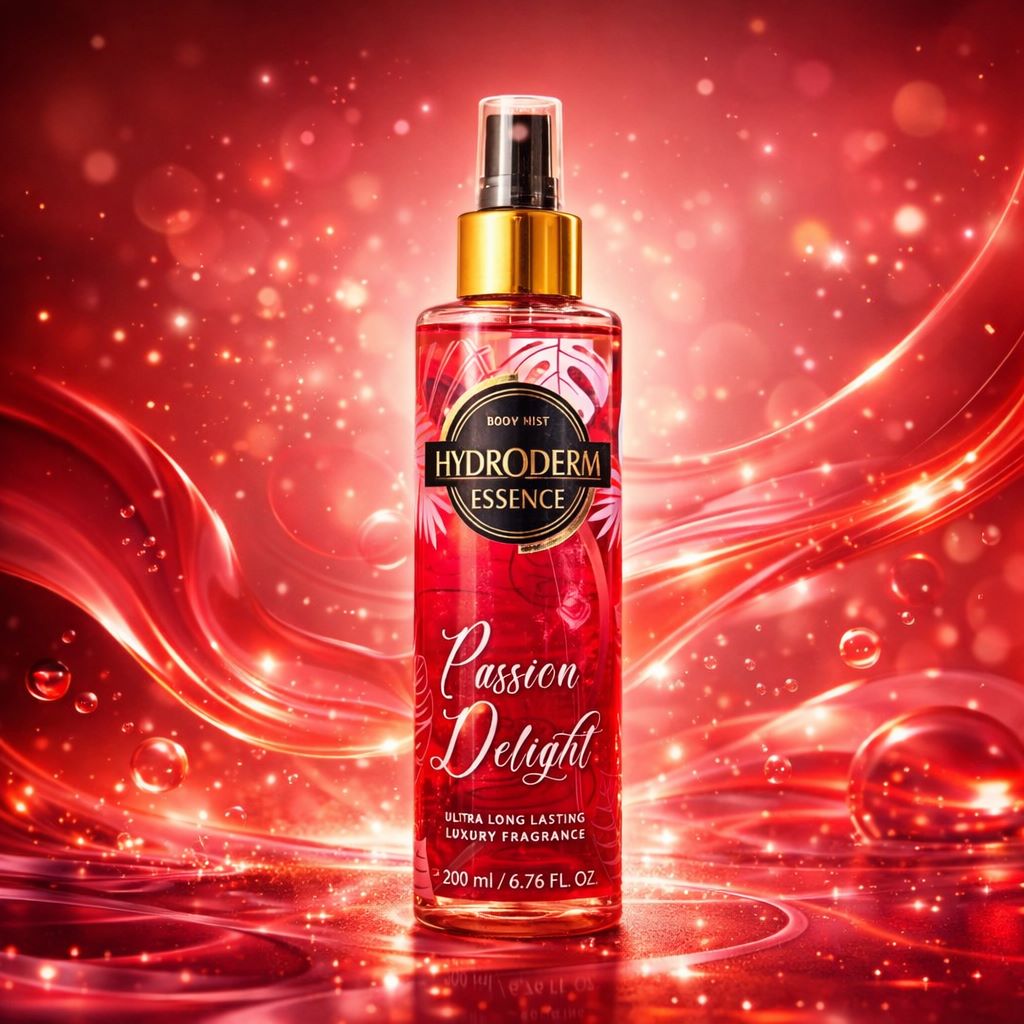 بادی میست معطر بدن زنانه هیدرودرم مدل Passion Delight Hydroderm (رایحه شیرین میوه‌ای اغواگر زنانه ادکلنی) 200ml